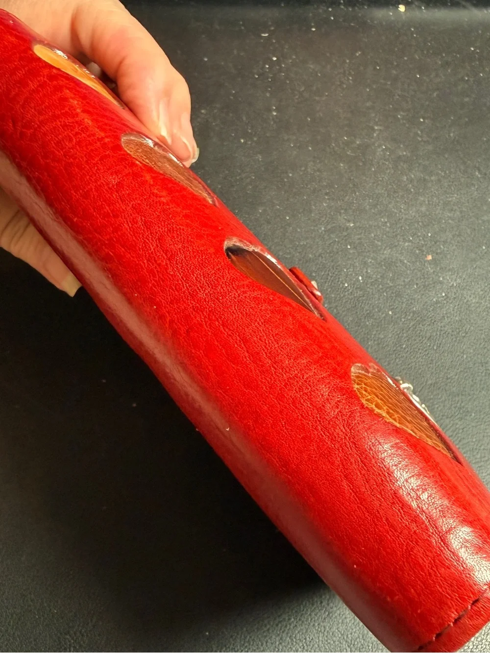 Vintage BRIGHTON Personal Organizer Planner Ravishing Red Leather 6 5/8”x 4 1/4